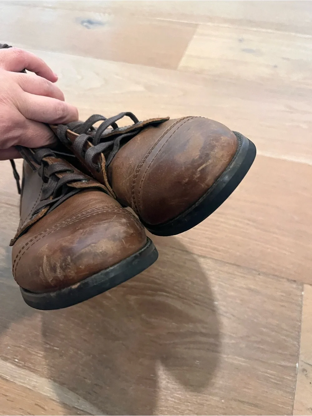 THURSDAY BOOT CO. Men's Brown Leather Captain Boots Fisherman Academia Preppy 9